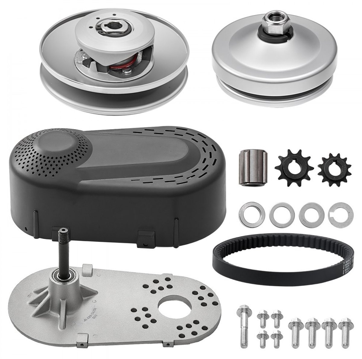 Aandrijfkoppeling / Koppelomvormer - CVT Set - 2–8 pk Motor - 2000 tpm - Asymmetrische Poelies - Slijtvaste Riem - Complete Accessoireset