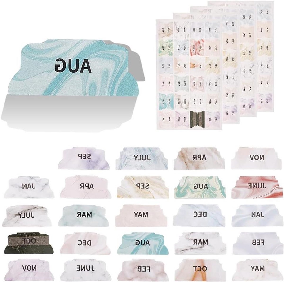 EGoods - Maandelijkse planner stickers weekdagen kalender labels kantoor schoolaccessoires
