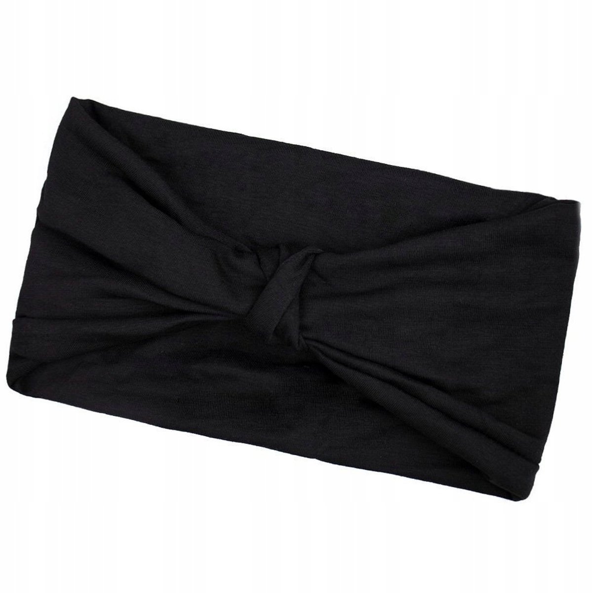 Dames Haarband Turban met Knoop - Zwart