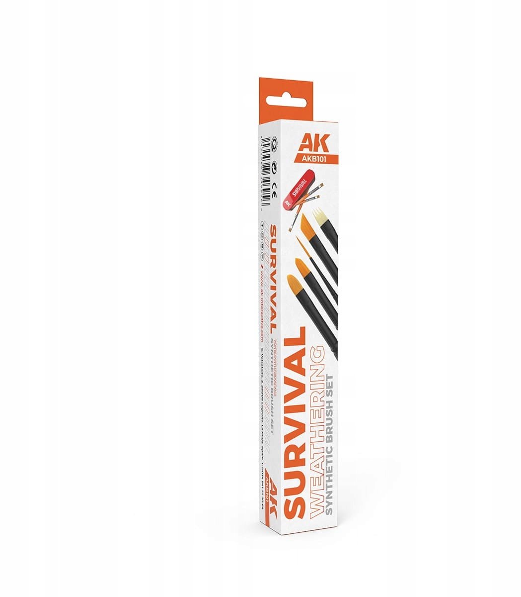 AK Interactive B101 Set: Penseelset voor Weathering Effecten