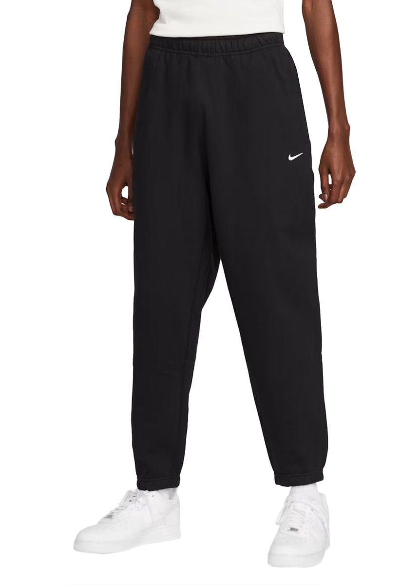 Nike Solo Swoosh Fleece Pants Mannen Broek Zwart