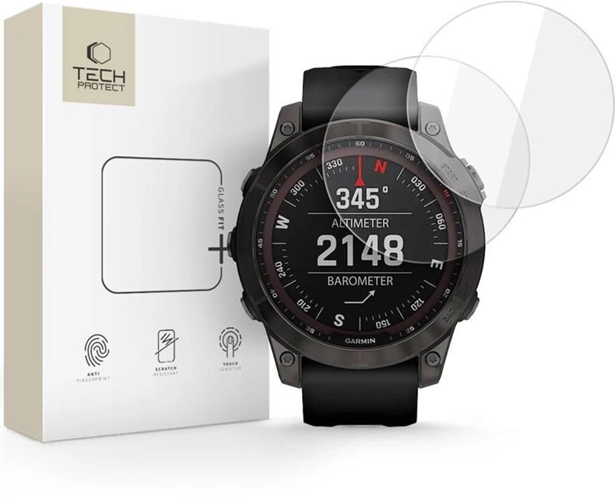 Tech-Protect Gehard Glasfilm Voor Garmin Fenix 7 7 Pro Glass Fit 2