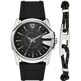 Diesel Heren Horloge geschenkset 43 mm - Zwart