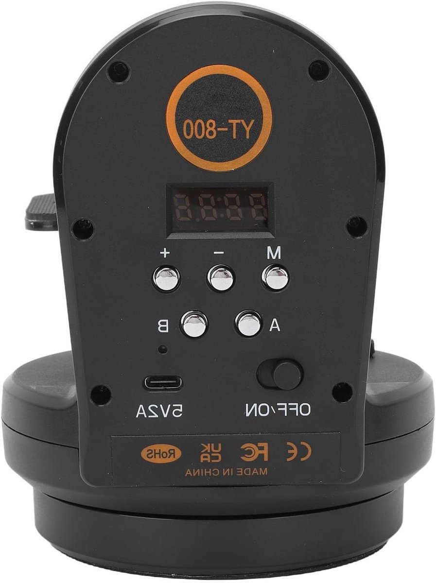 Statief Elektrische Kop, YT800 Rotatie Panoramische Pan Tilt Kop, 360 Graden Rotatie, met 1/4 Inch Schroefgat, voor Telefoon Camera, Beperkt Gewicht Minder Dan 1kg