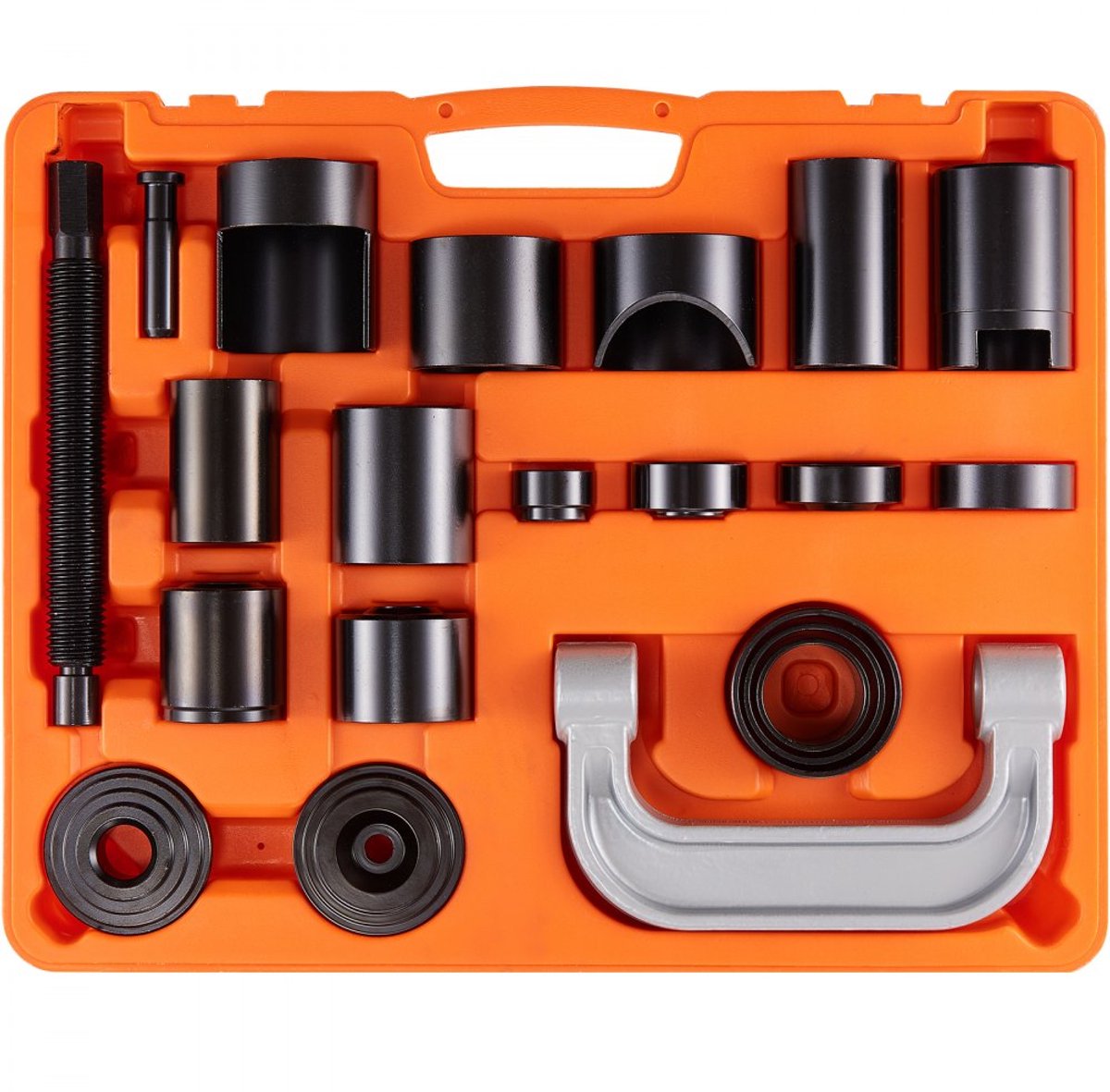Kogelgewrichttrekker Set - Universele 21-delige Uitpers-/Extractorset - Koolstofstaal - Met Koffer - 52 x 43 x 9 cm - Autogereedschap