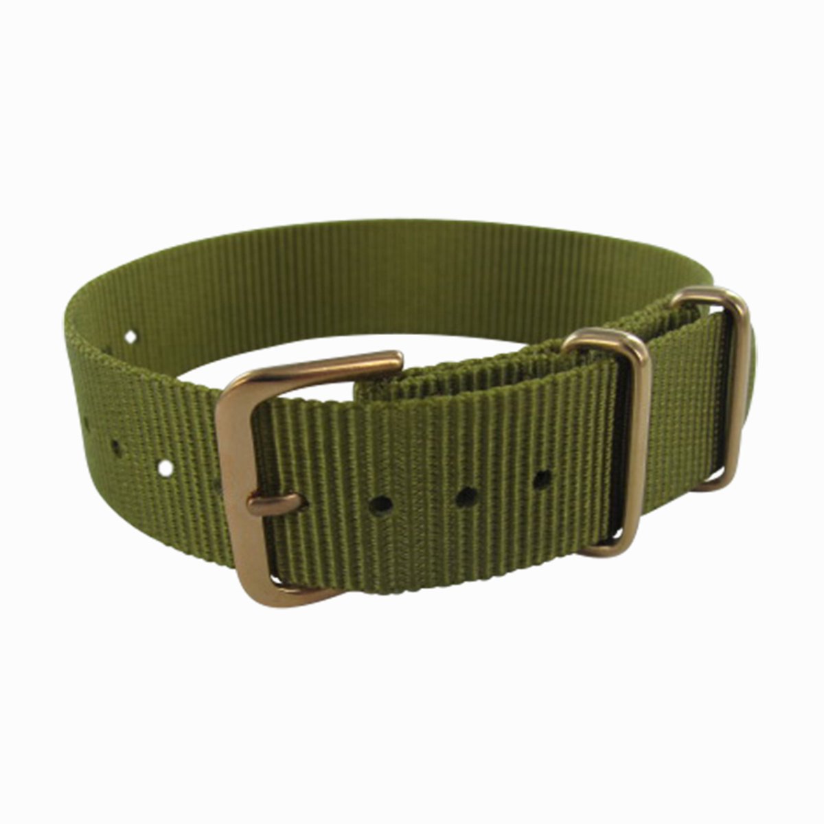 CO88 Horlogeband 8CS-20008 Nato Horlogeband - Ø18 mm - Groen - Goudkleurig