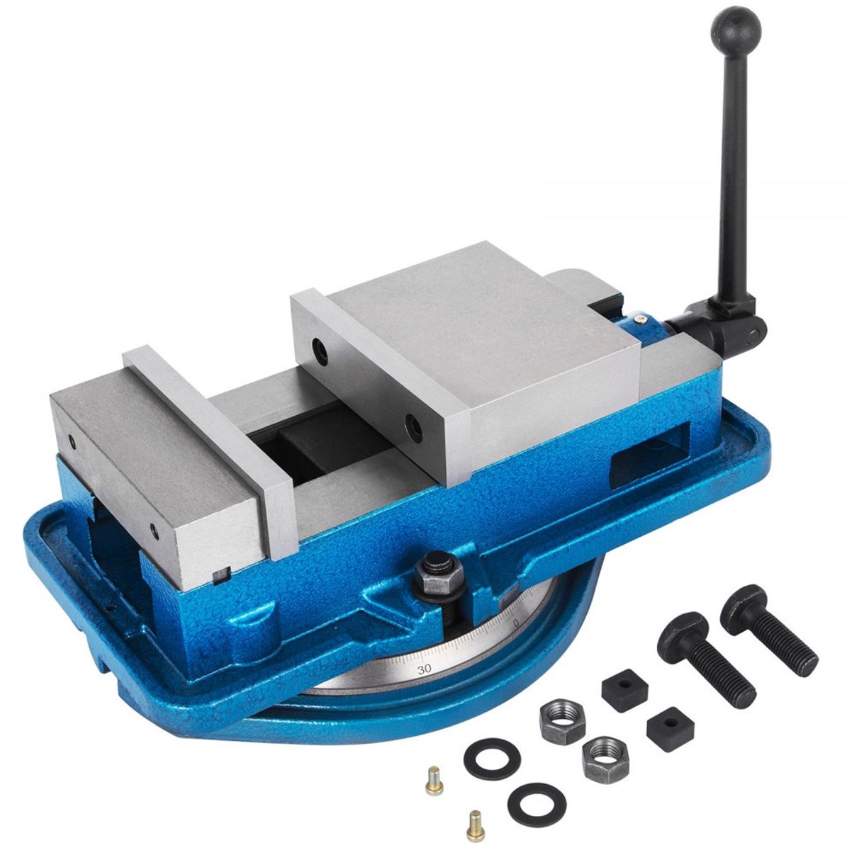 Bankschroef - Precisie Machineklem - Bekbreedte 80 mm (8 cm) - Tafelmontage - Professioneel - Zware Uitvoering