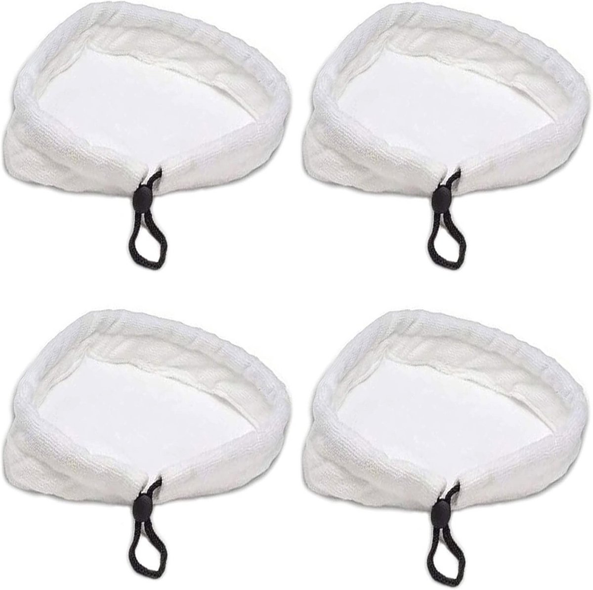 Universele Microfiber Stoommop Pads - 4 Stuks, Wasbare en Herbruikbare Huishoudelijke Reinigingspads