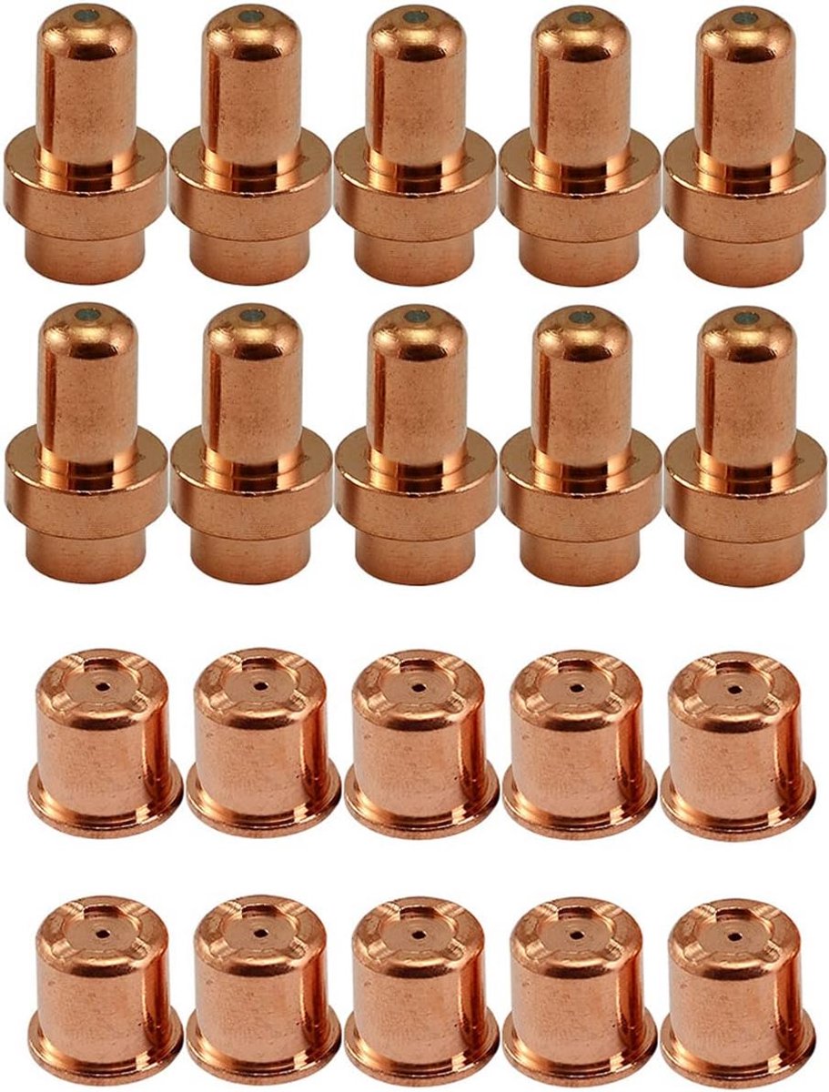 Plasma-elektrodes en Tips voor Plasmasnijtoorts 20 Stuks - 1.0mm en 0.040"
