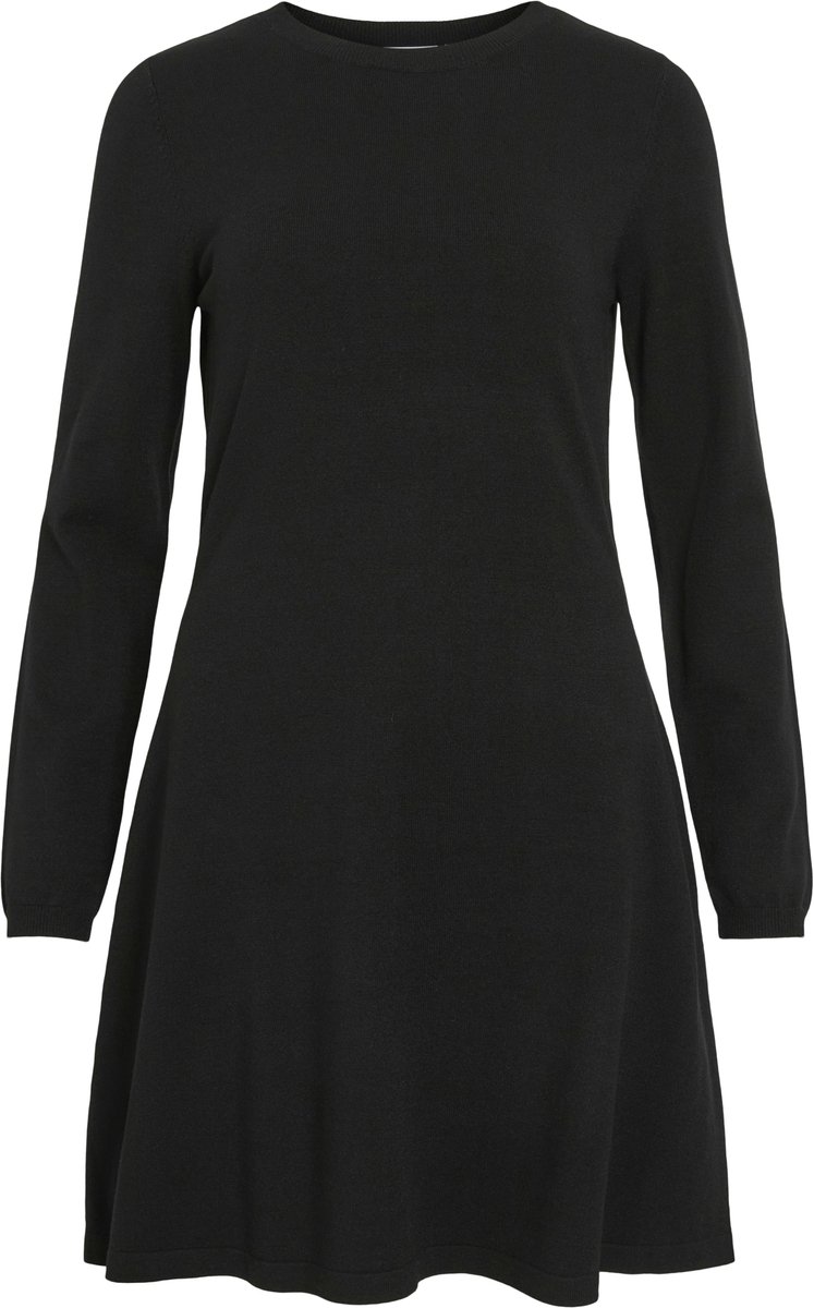 VILA - VICOMFY A-LINE O-NECK KNIT DRESS - NOOS - Dames - Mini jurken