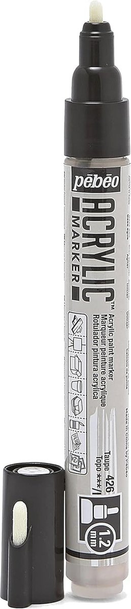 Decoratieve Marker Taupe 1,2 mm - Veelzijdig voor Kunst en Ambachten