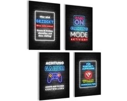 Mojoliving Gamingposter - Decoratieve Afbeeldingen voor Gamers, Tienerkamer, Gamingbord - Coole Cadeaus voor Gaming-bureau