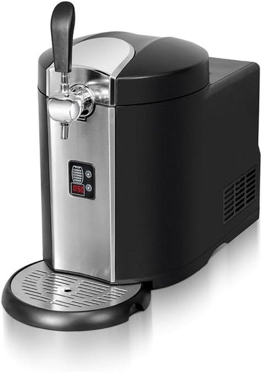 Professionele Bierkoeler met Compressor (5L) - Zwart en RVS