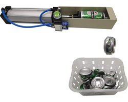 Efficiënte Luchtcilinder voor het Vernietigen van Aluminium Blikjes - Eco-vriendelijk Recyclinggereedschap