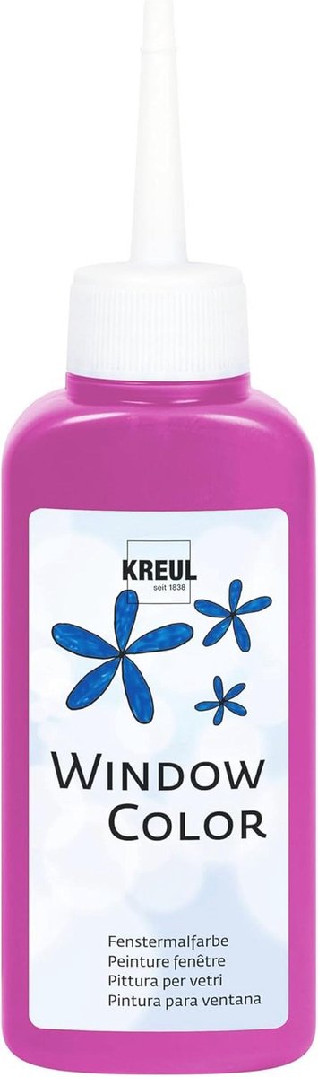 Waterbasis Raamverf Roze - 80 ml Geschikt voor Glas, Spiegels en Tegels