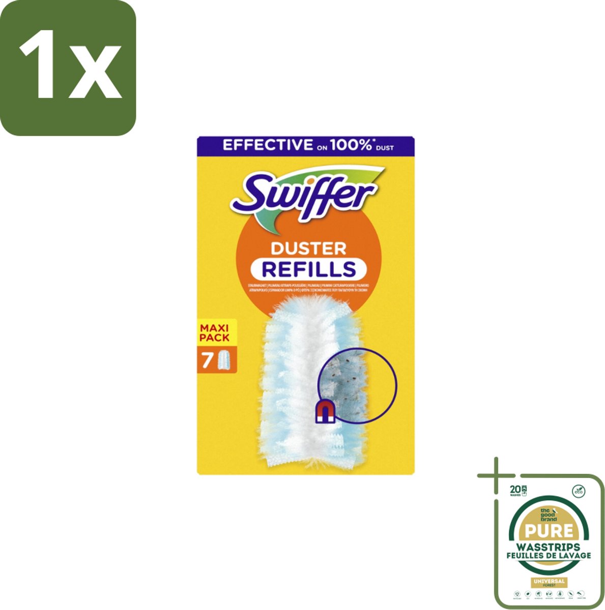 1 x Swiffer - Duster – Voor Stofwisser – 7 navullingen- Stofwisser Navullingen - Stofwisser - Stofwisser Navulling - Stofwisser Voor Huisdierharen - Stofwisser Voor Auto