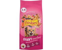Droog Kattenvoer met Graan en Kip & Zalm Smaak voor Volwassen Katten