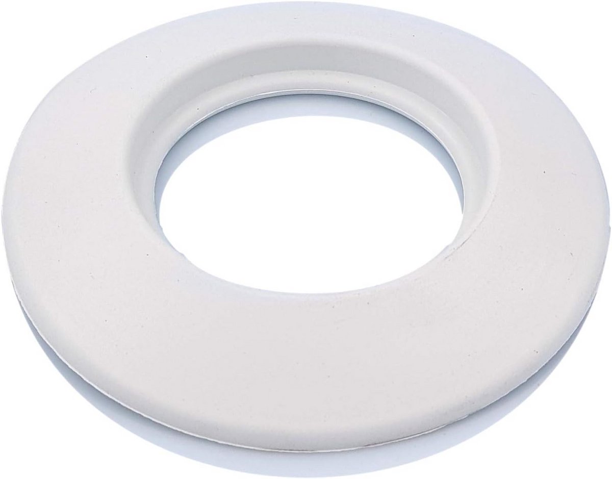 Witte EPDM-rubberen wandrozet 100 mm | Flexibele gatafdekrozet voor ketelbuizen, ovens en 