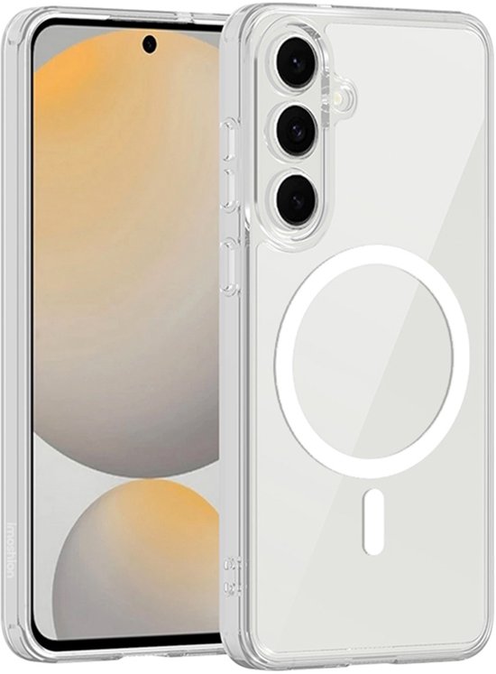 Coque imoshion - Compatible avec Samsung Galaxy S25 FE - Coque arrière de protection compatible MagSafe - Transparente