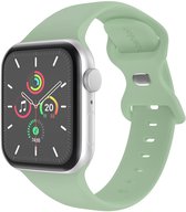 Siliconen⁺ bandje - Geschikt voor Apple Watch 38/40/41/42mm Series 12/11/10/9/8/7/6/5/4/SE/3/2/1 - Premium kwaliteit - Groen