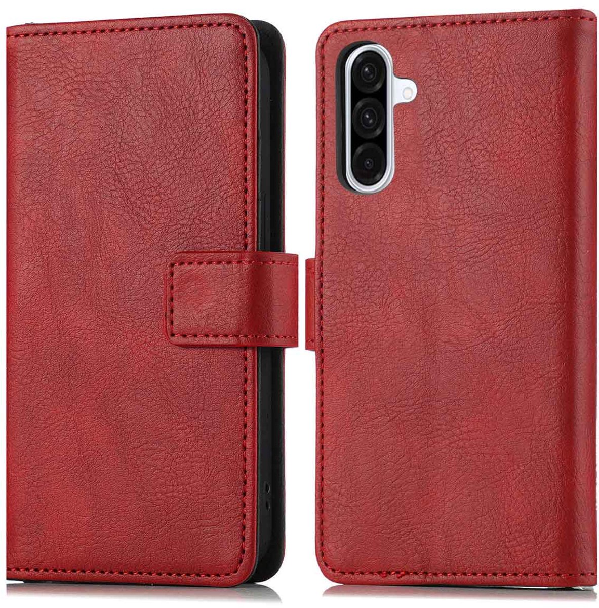 imoshion Hoesje - Geschikt voor Samsung Galaxy A36 - Luxe Bookcase - Rood