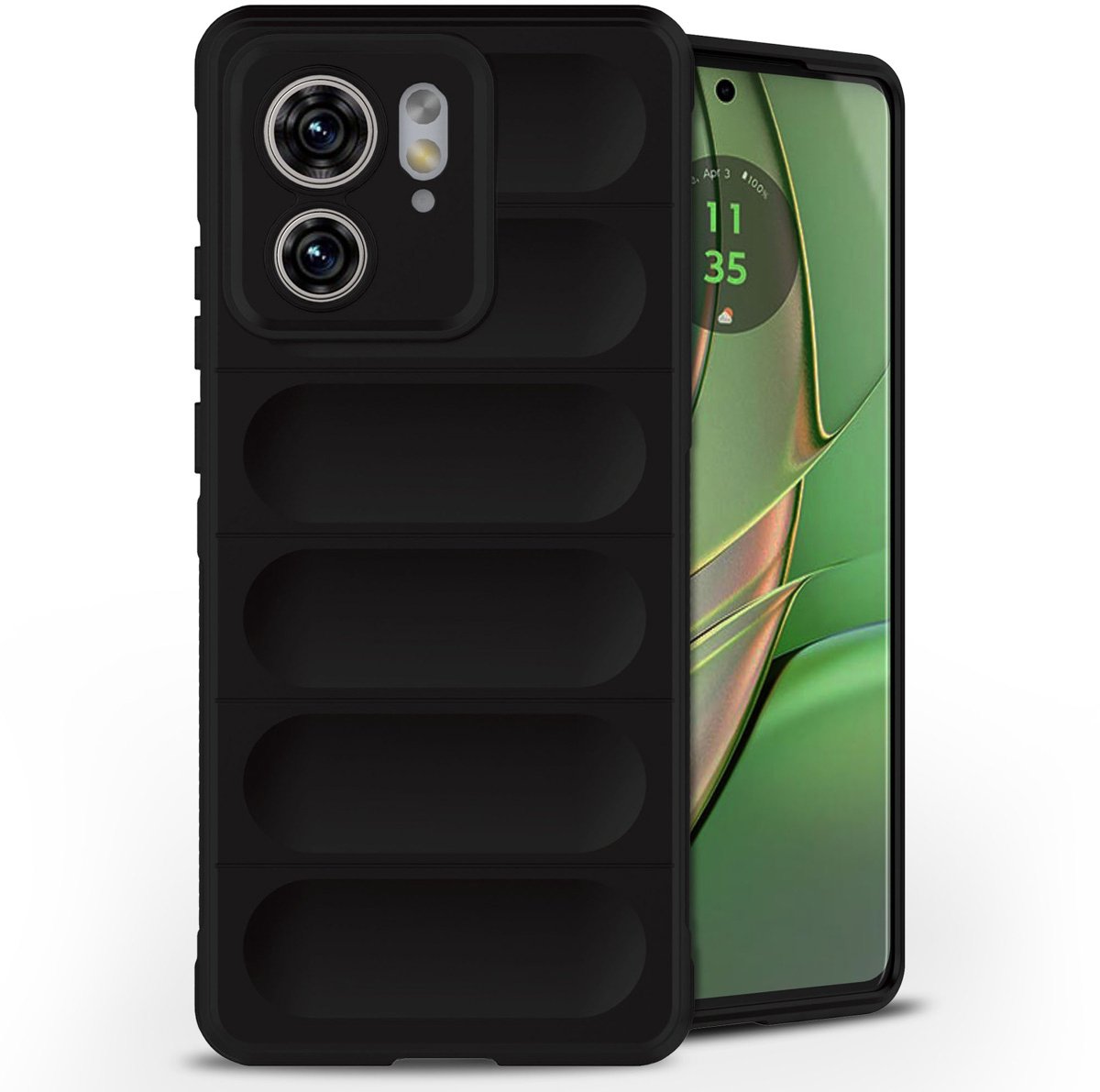 imoshion Hoesje - Geschikt voor Motorola Edge 40 - EasyGrip Backcover - Zwart