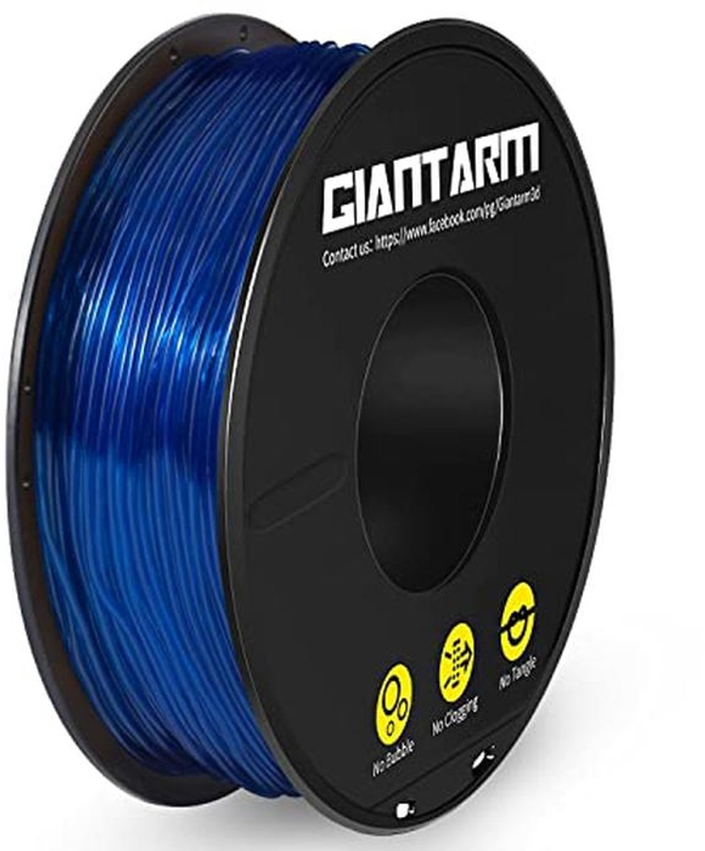 3D Printer TPU Filament 1,75 mm - Blauw - 0,5 kg - Nauwkeurigheid +/- 0,02 mm