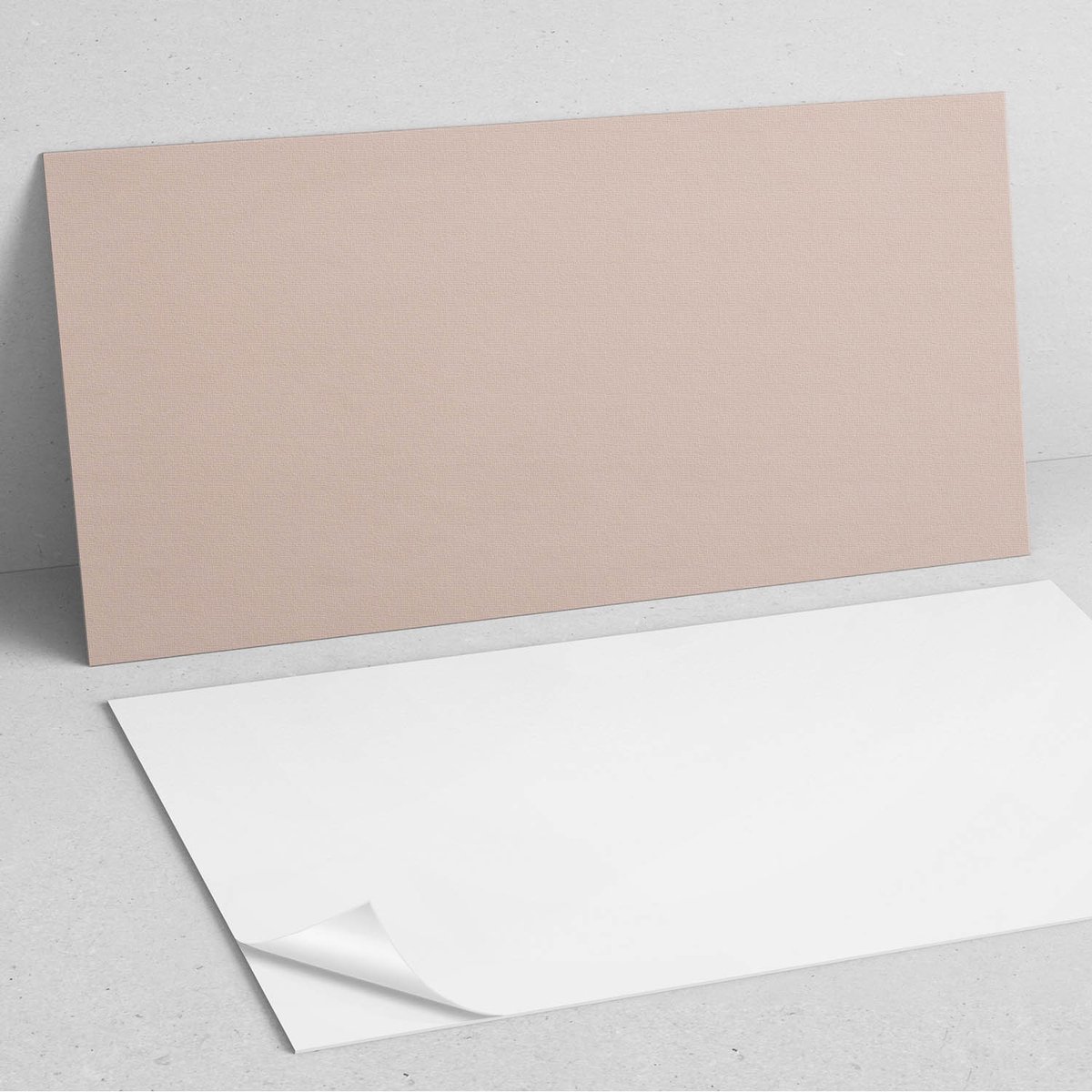 Coloray Wandpanelen Zelfklevend - Kleur: Lichtbruin PVC Wandpaneel - 100 cm x 50 cm - Beig