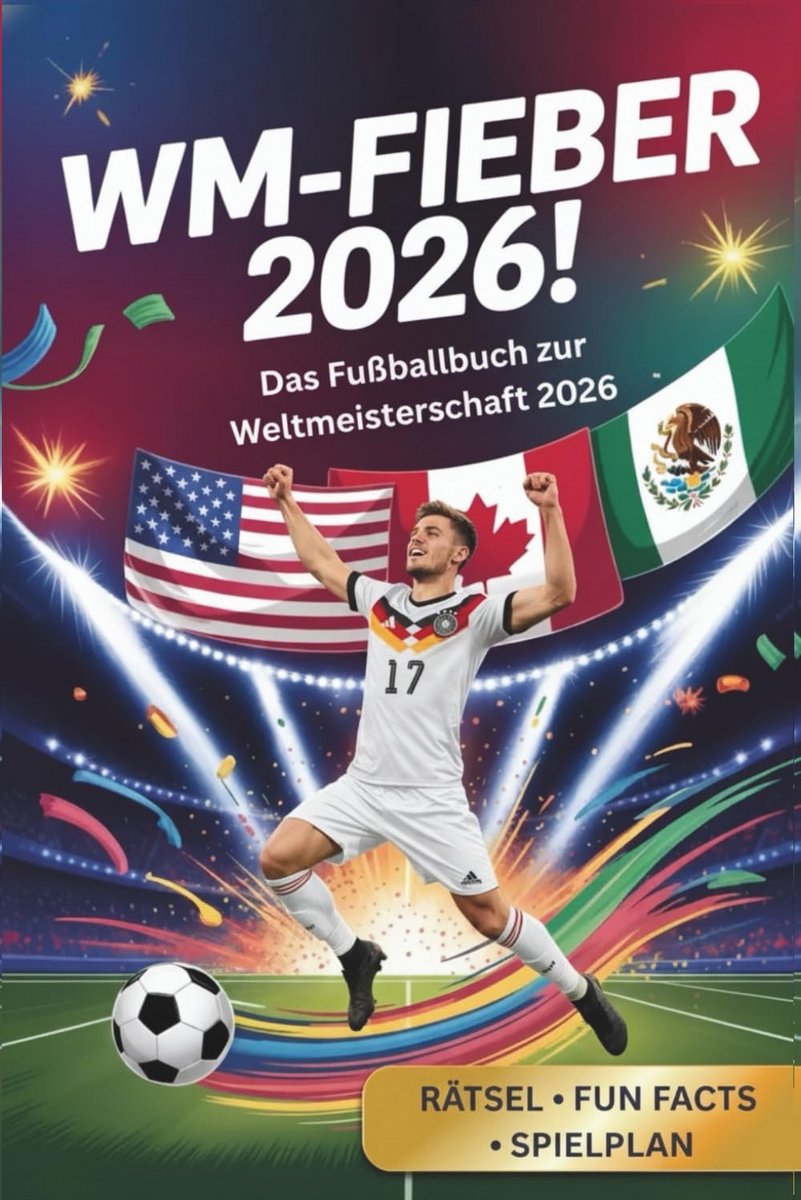 Fußball WM 2026 Buch für Kinder: Stars, Teams, Stadien, Rätsel und Spielplan