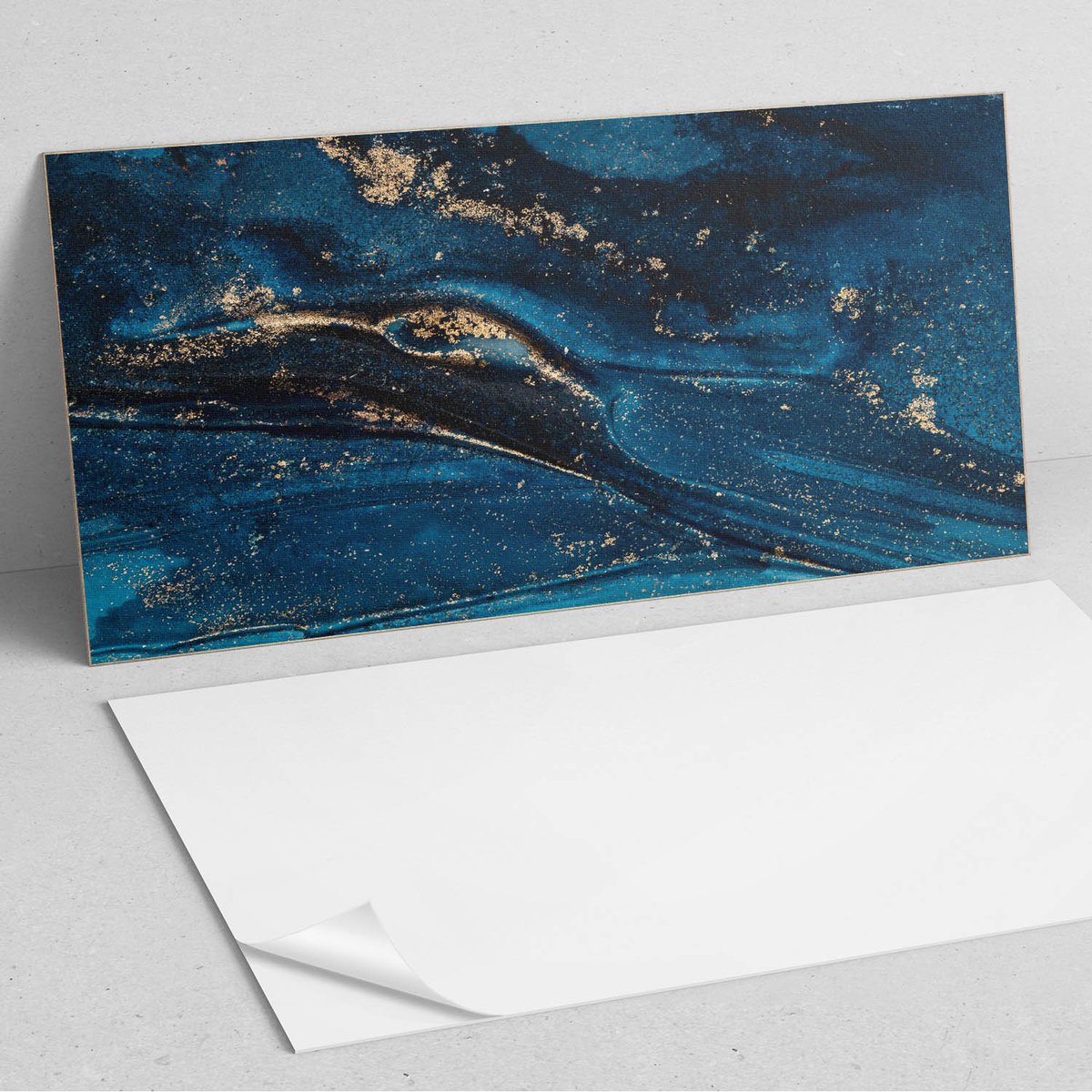 Coloray Wandpanelen Zelfklevend - Abstract patroon met golven PVC Wandpaneel - 100 cm x 50
