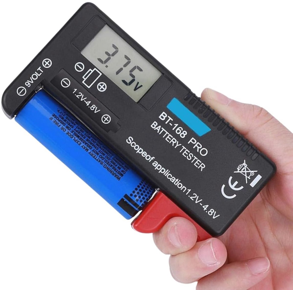 Digitale Batterijtester voor Knoopcellen - LCD Accutester 1.2V-4.8V