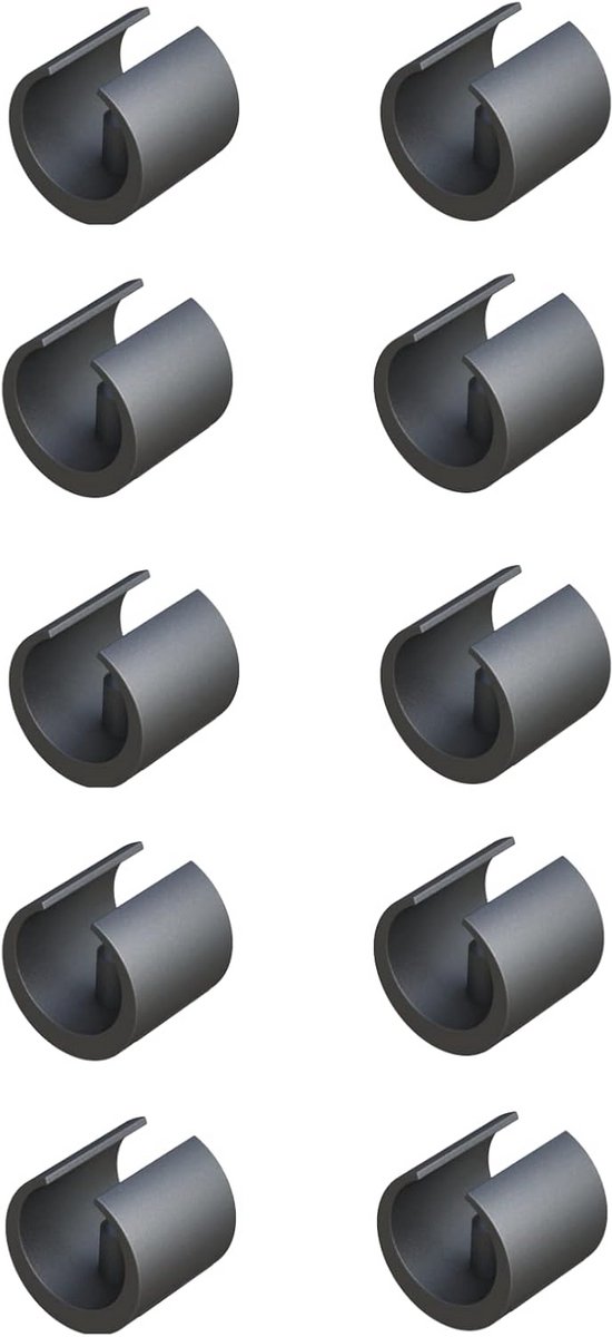 Klemschaalglijders voor Meubels - 10 Stuks Ronde Voetdoppen en Stoelpootdoppen (D1: 24-26 mm)