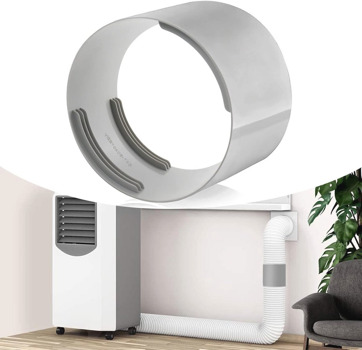 Flexibele Airconditioning Afvoerslangadapter Ø 130/150 mm - Verbindingsstuk voor Slangen en Aansluitingen