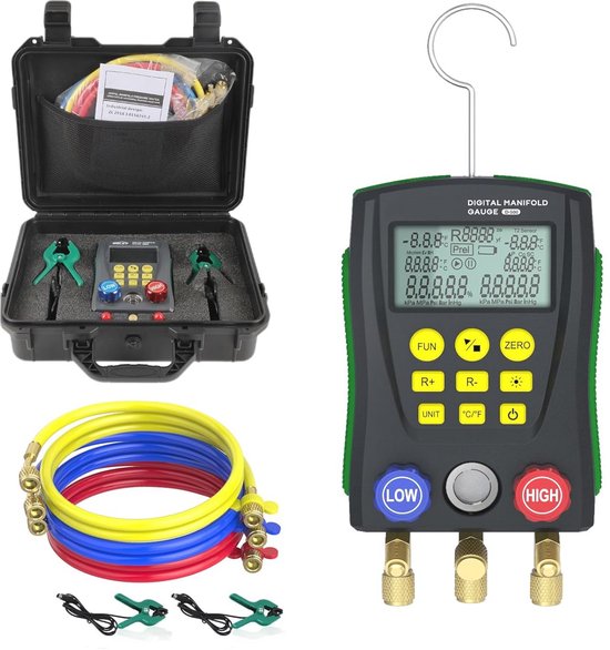 Digital 4-way manifold kit REFMATE-4 CA-WTC Refco - Kaelte-Shop - You