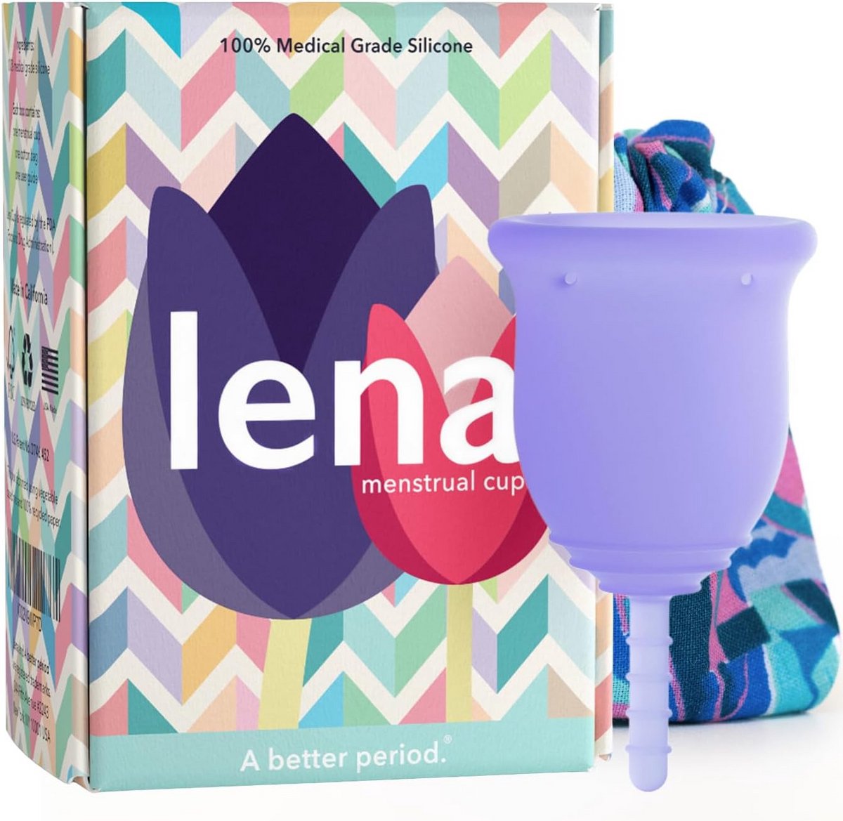 Menstruatiecup Herbruikbaar Alternatief Tampon Maat Klein Paars