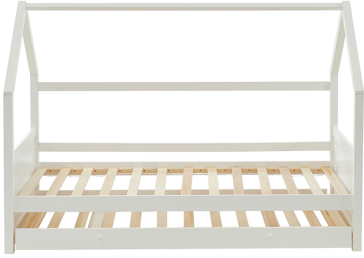 Vente-unique Hutbed hout wit 90 x 190 cm