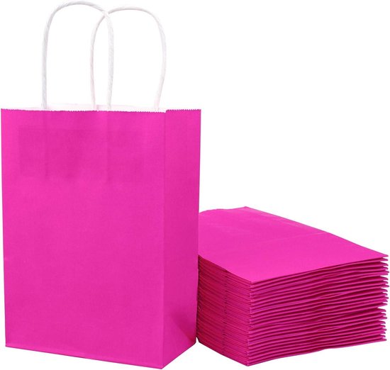 Cadeauzakjes 2 Stuks – Met Tissuepapier & Kaart, Goud Strik, 20x10x28 Cm, Voor Vrouwen, Bruidsmeisjes & Verjaardagen