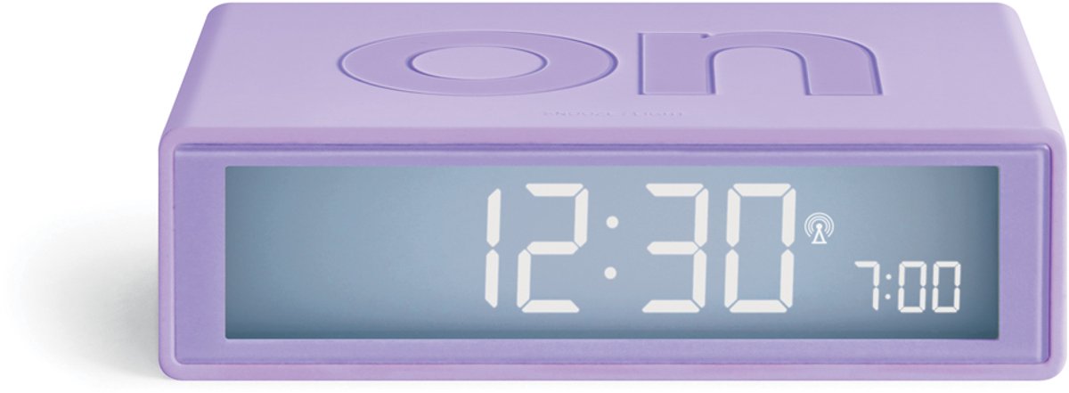 Lexon - Flip Classic - Omkeerbare Wekker - Lila - Lichtpaars