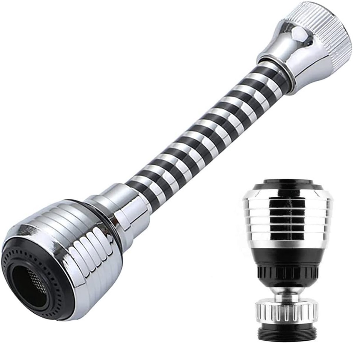Stunq® Multifunctionele Kraanverlengkingsset - 360° Draaiend & Waterbesparend