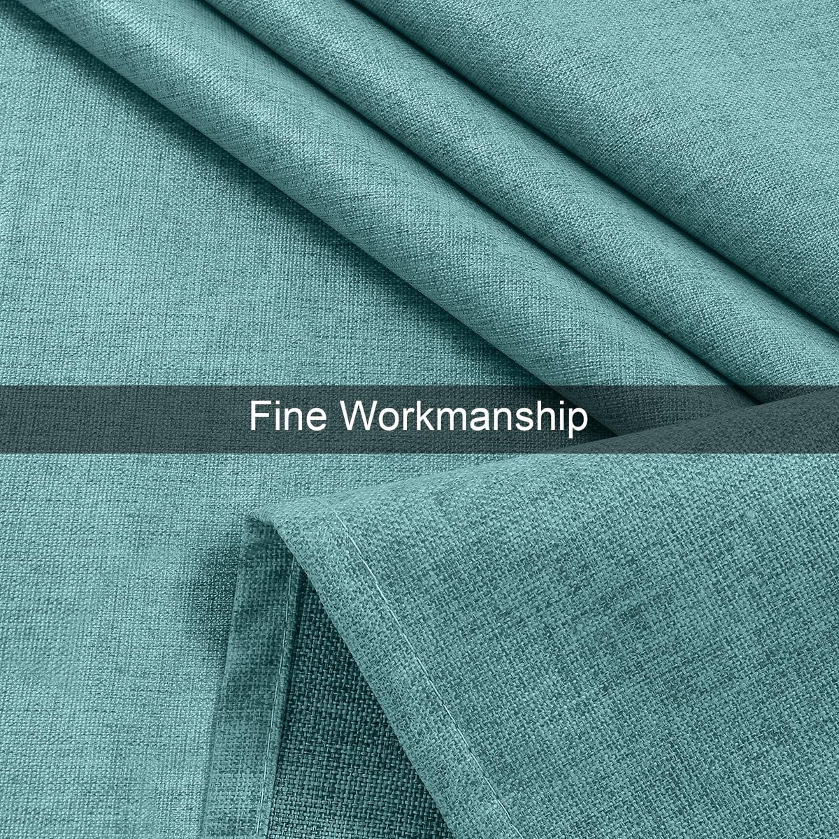 Stunq® Hoogwaardig Blauwgroen Tafelkleed – Linnenlook, Afwasbaar, 140x240cm