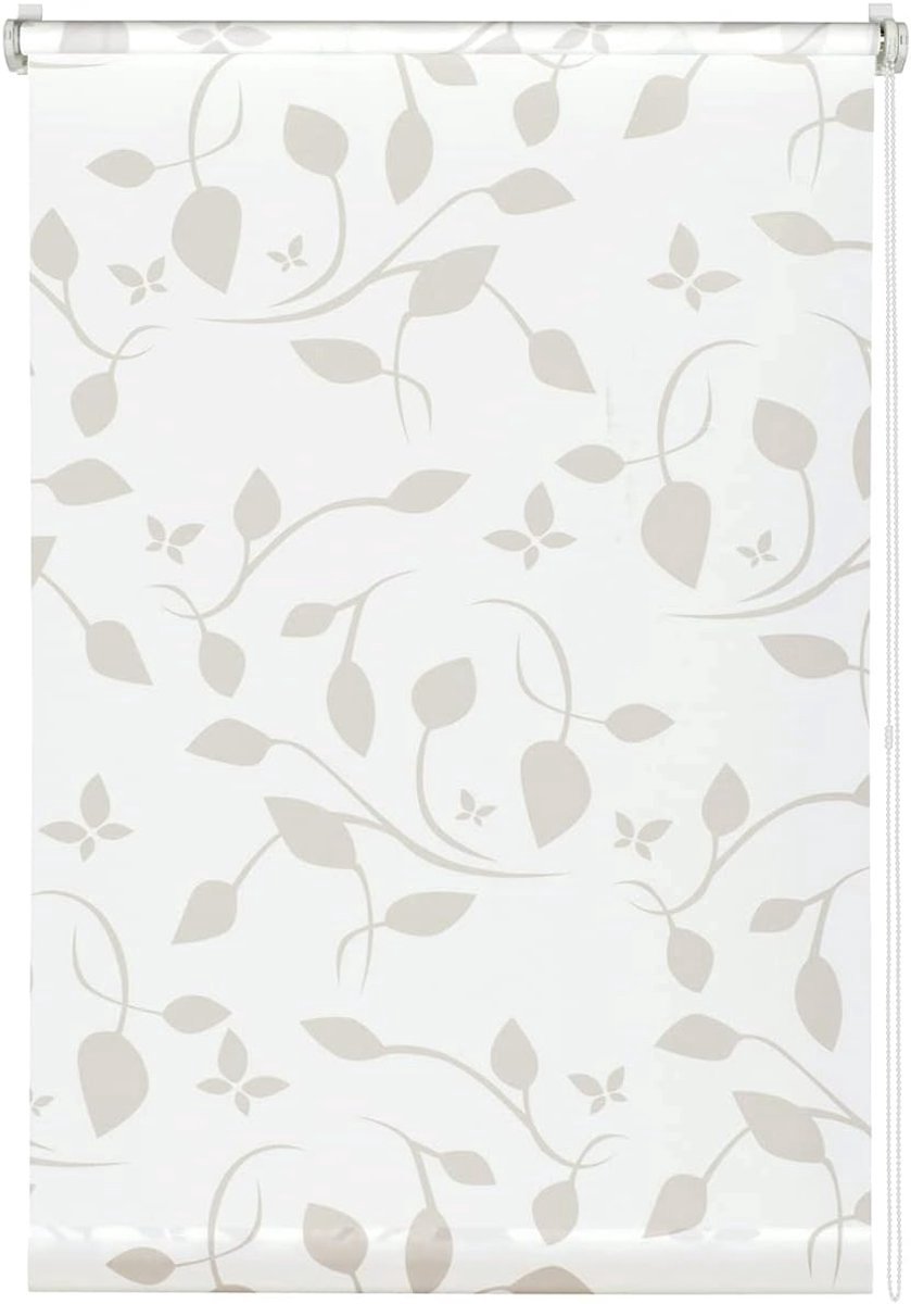 Stunq® Rolgordijn Wit/Natuurlijk 65x180 cm - Zelfmontage zonder Boren