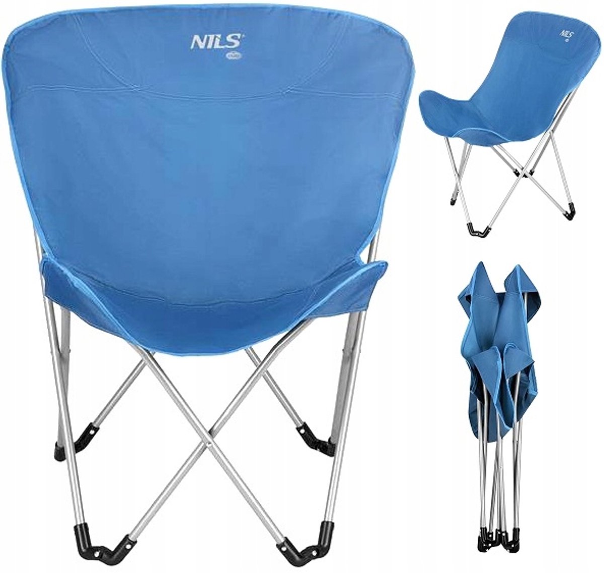 Comfortabele Opvouwbare Campingstoel - Blauw