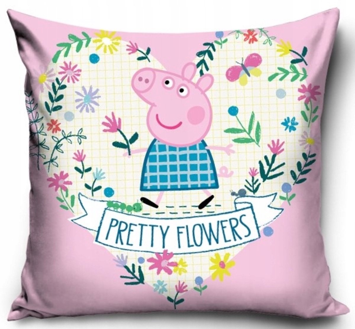 Peppa Pig Kussenhoes 40x40cm - Zacht Microvezel met Rits