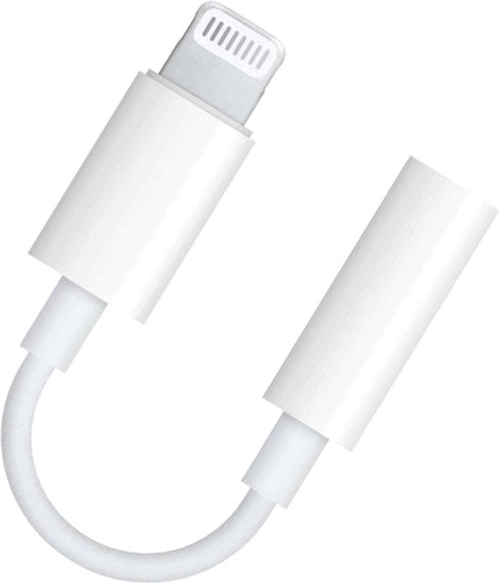 Lightning naar 3.5mm AUX Adapter – Geschikt voor iPhone en iPad – Audio Verloopstukje