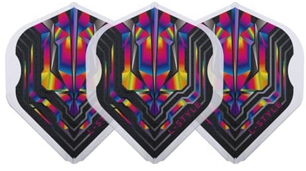 Champagne Flight Dart Flights - Clear Rainbow