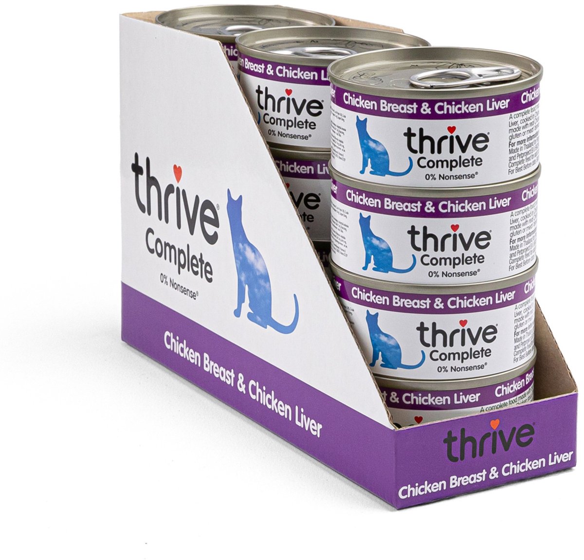 Thrive Thrive Complete Kattenvoer - Chicken Breast & Chicken Liver - 12 x 75 g