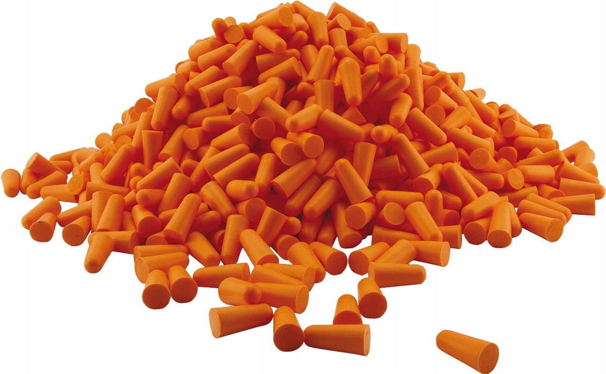 Merkloze Oranje Foam Oordopjes - 25 Paar