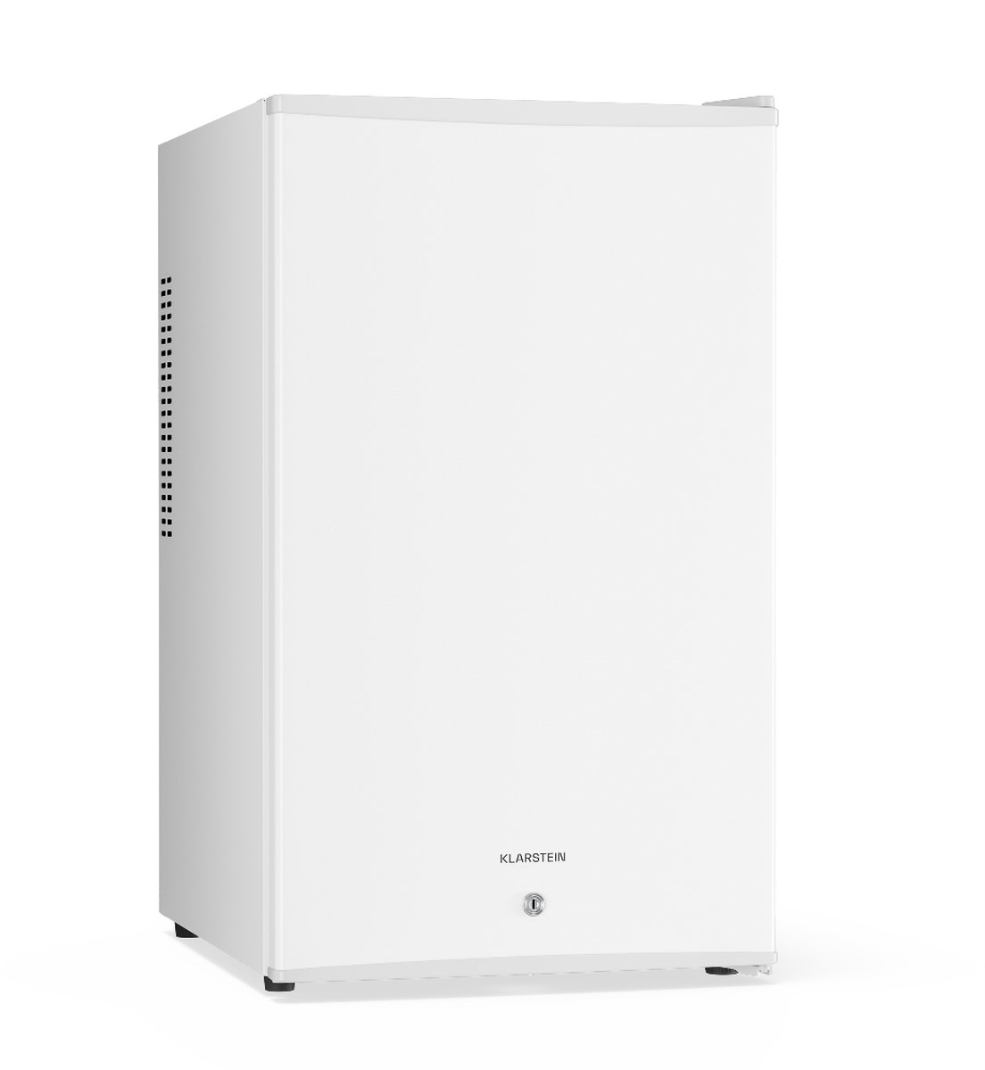 Klarstein Mini-Koelkast koelkast, mini koelkast met glazen deur, 68L voor drankjes, snacks & cosmetica, koelkast klein & geruisloos, regelbare schappen, kleine skincare koelkast huidverzorgingsproducten medicijnen - Minibar - 2L 35 dB 65W Wit