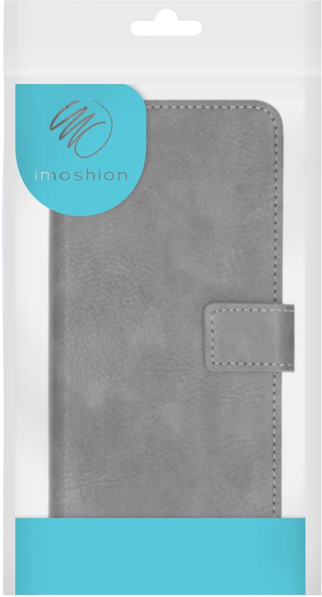 Coque Samsung Galaxy A20s avec porte-cartes - Bookcase de Luxe iMoshion - Grijs