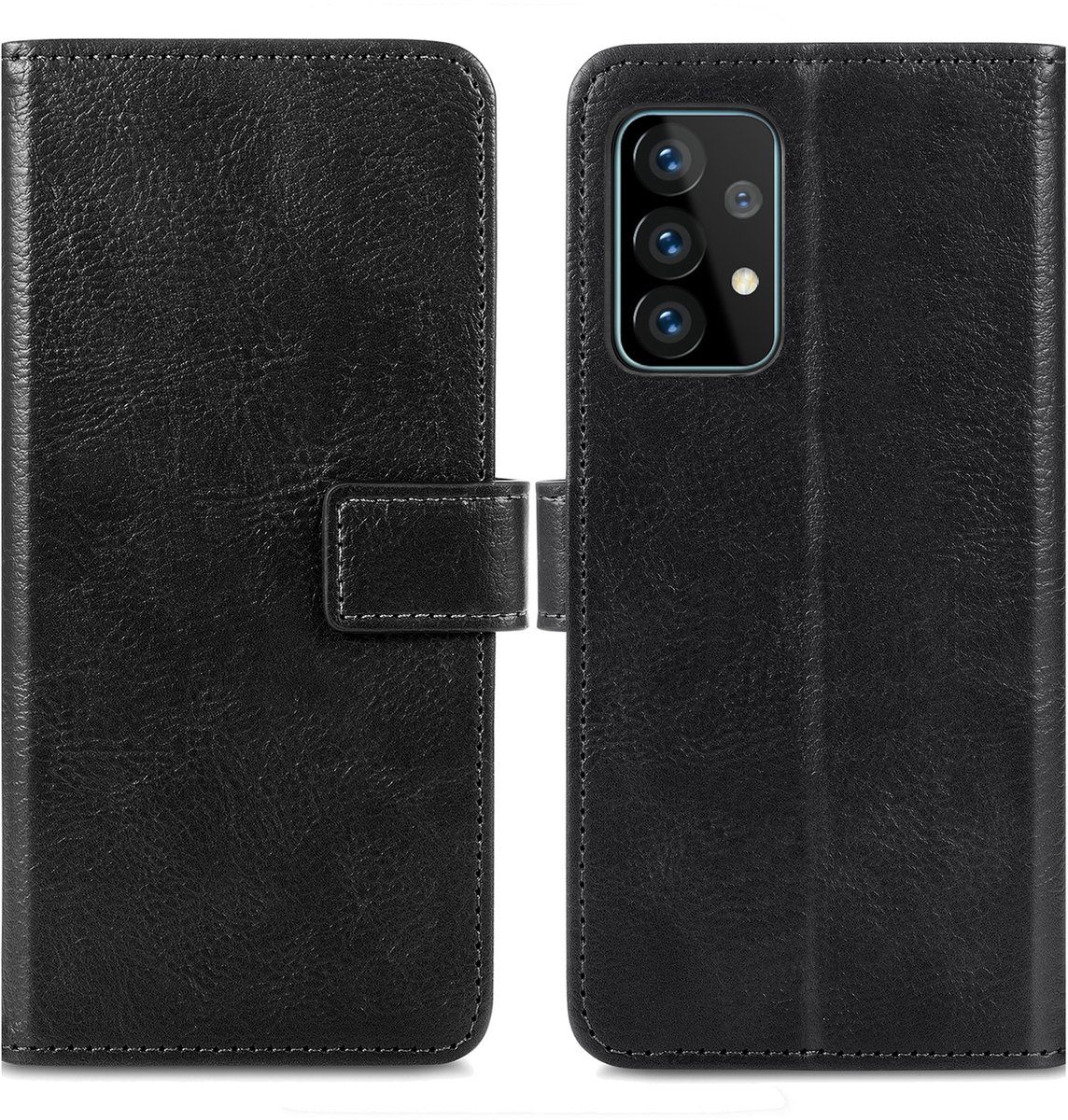 imoshion Hoesje - Geschikt voor Samsung Galaxy A72 - Luxe Bookcase - Zwart